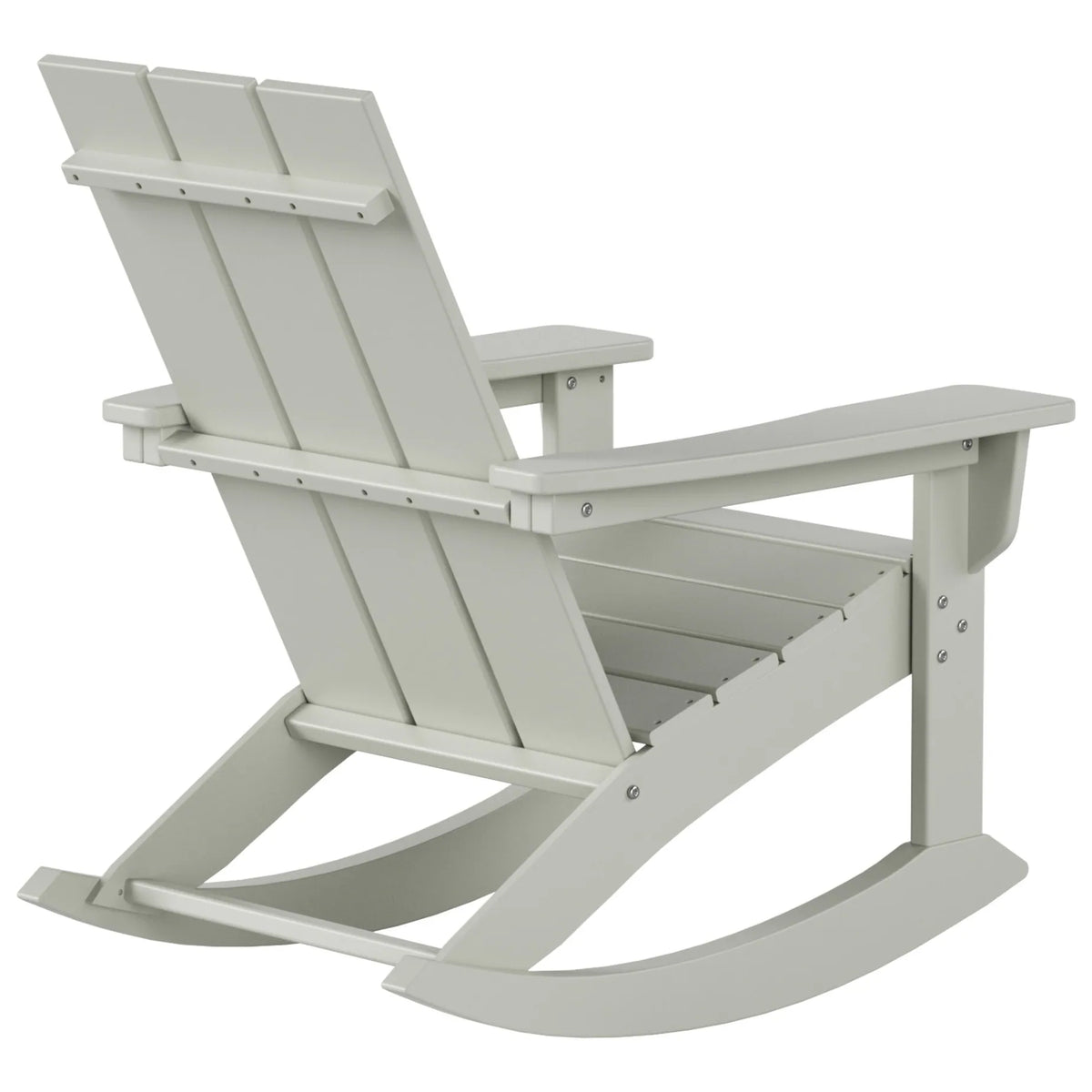 Shoreside Modern Eco-Friendly All Weather Poly Adirondack Rocking Chair
