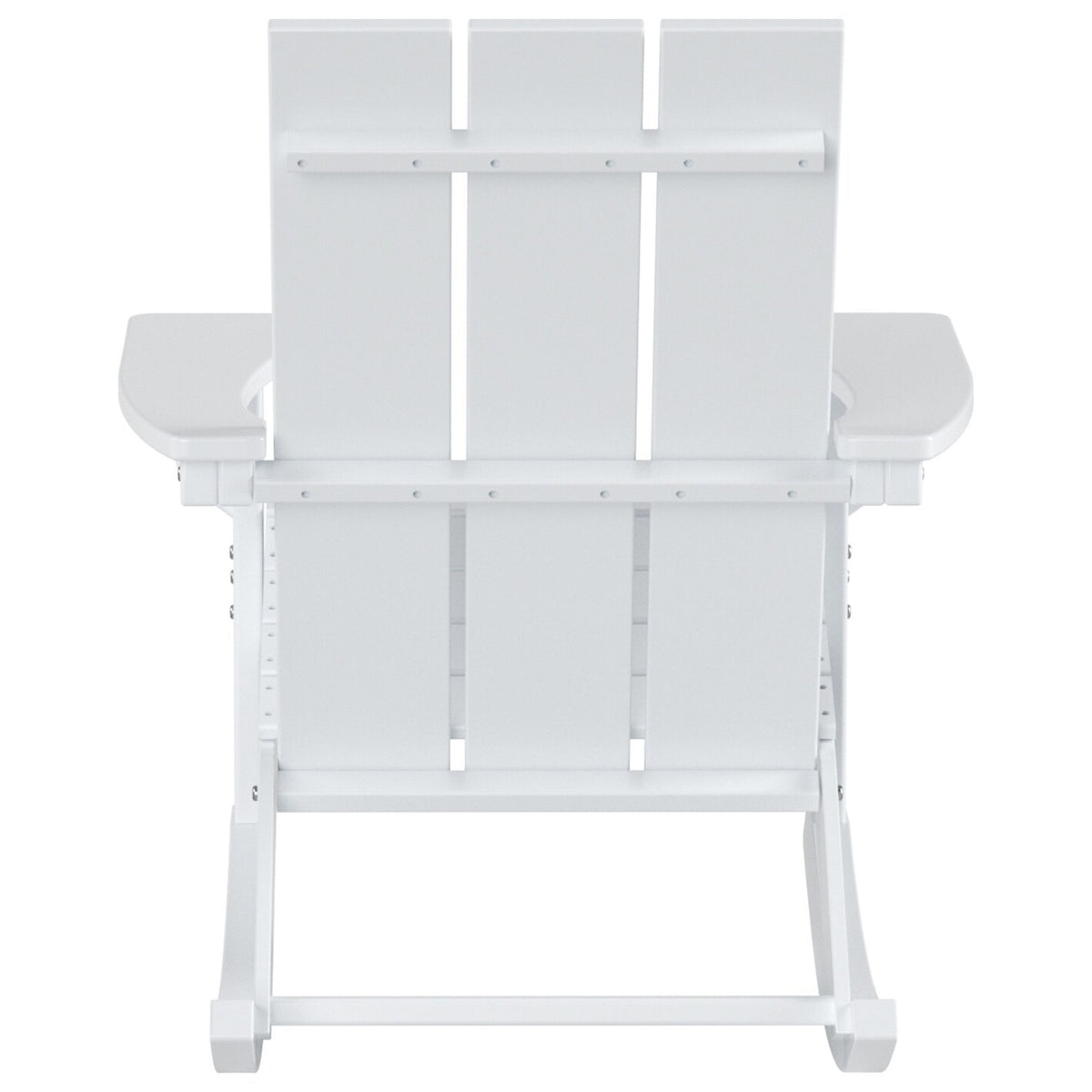 Shoreside Modern Eco-Friendly All Weather Poly Adirondack Rocking Chair
