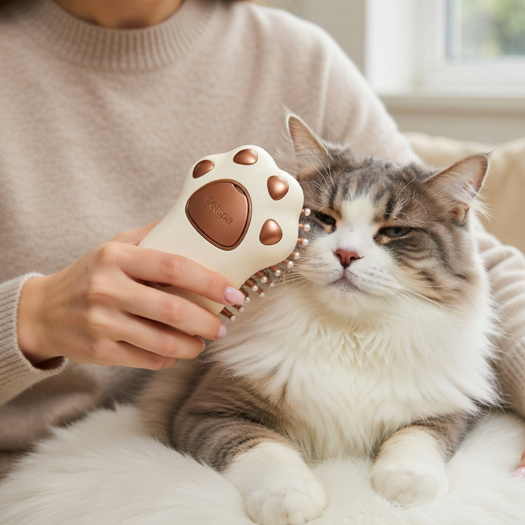 Pet Grooming Brush with Spray Bottle