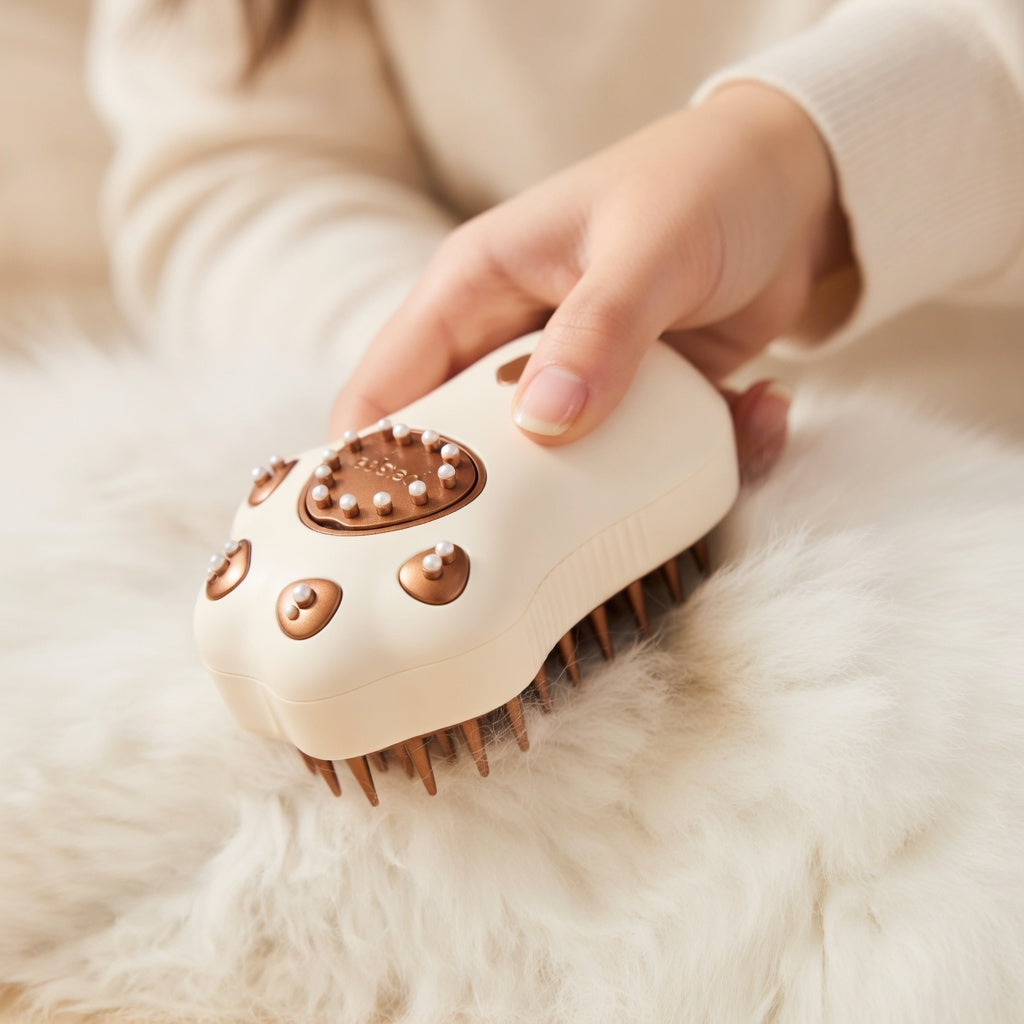 Pet Grooming Brush with Spray Bottle